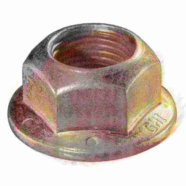 Midwest Fastener Flange Nut, 3/4"-16, Steel, Grade 8, Zinc Yellow, 5 PK 932127 - main